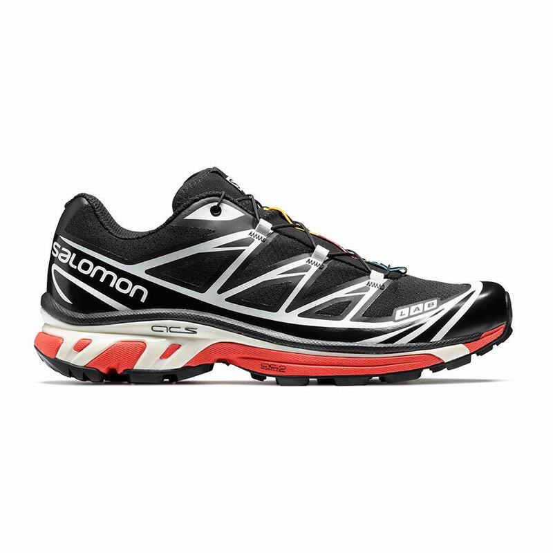 Chaussures De Trail Running Salomon Homme Noir / Rouge - Salomon XT-6 - France (6913-CRYTU)